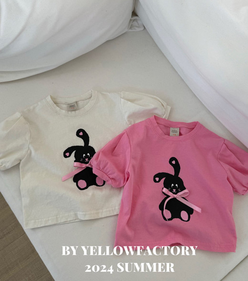 옐로우팩토리 투게더티셔츠[화이트/핑크]*XS~XL*